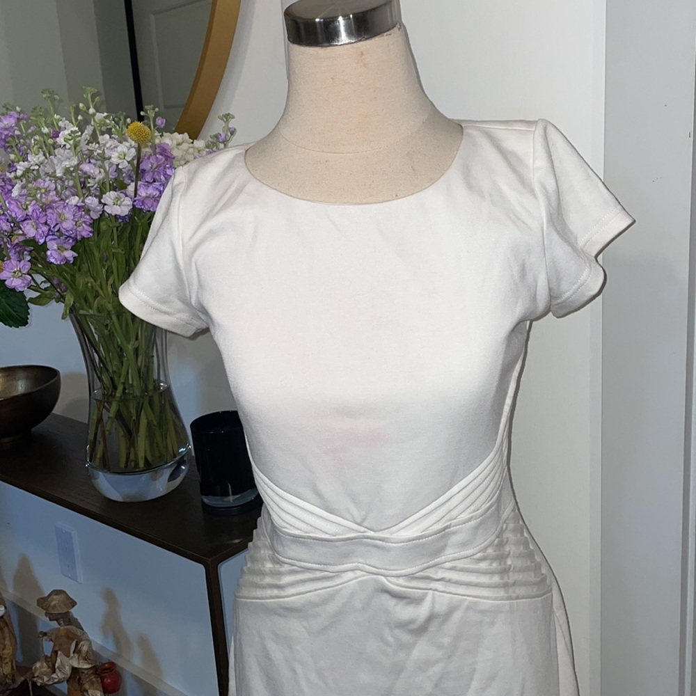 Ellen Tracy Sheath Dress Ivory White Cream